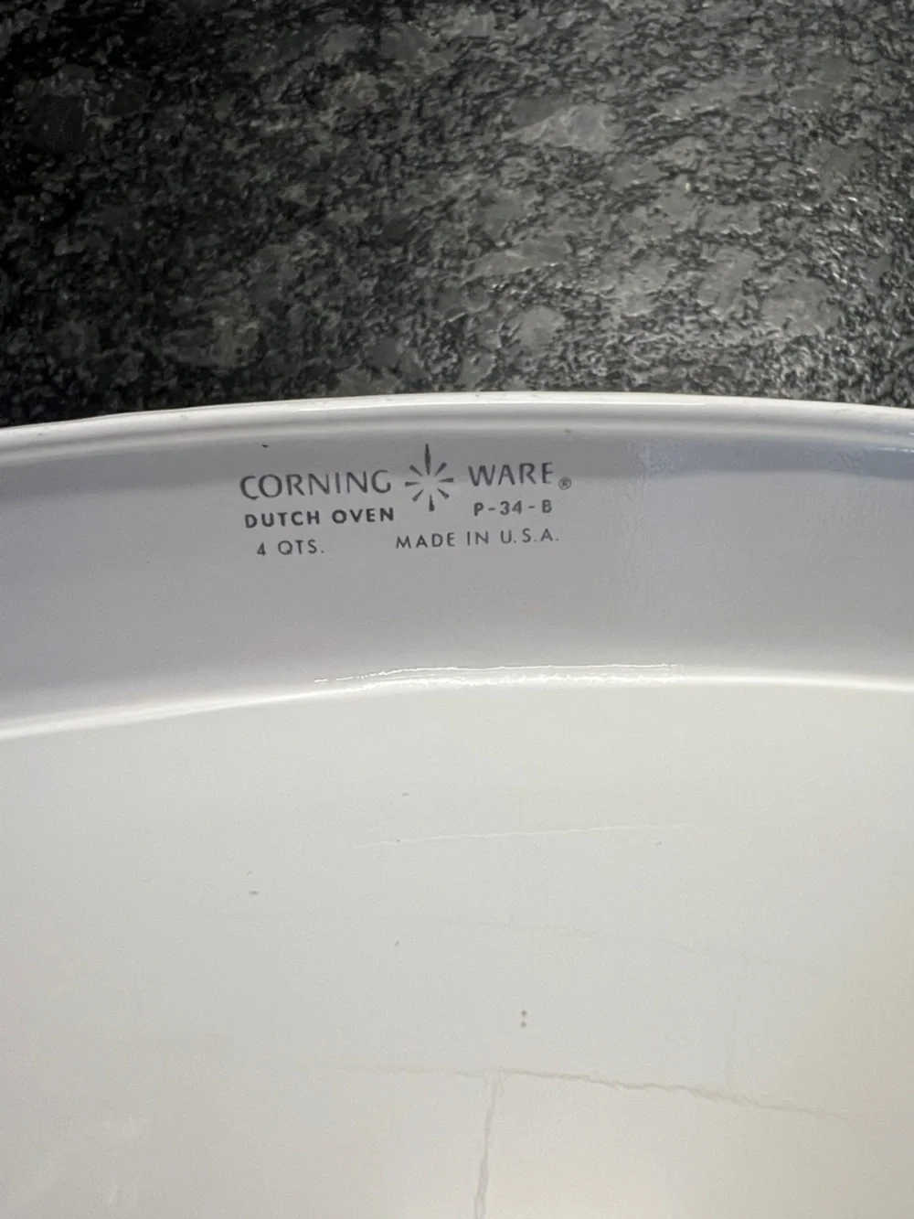 4qt Corningware Dutch Oven. Vintage Cornflower Blue Casserole Dish. Exc cond